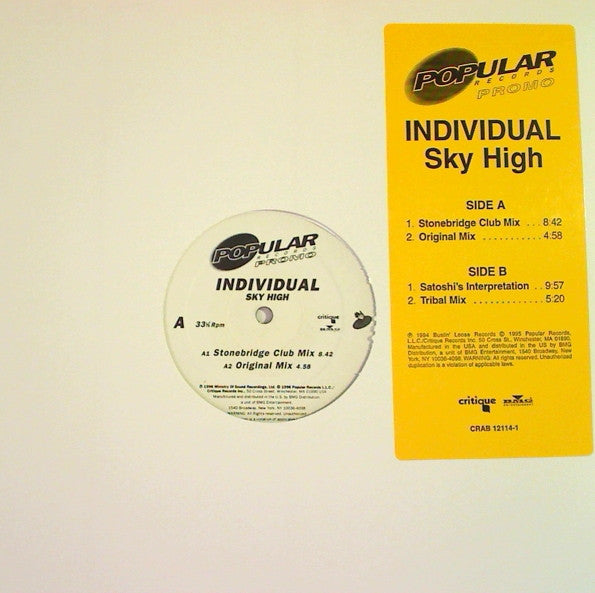 Individual : Sky High (12", Promo)