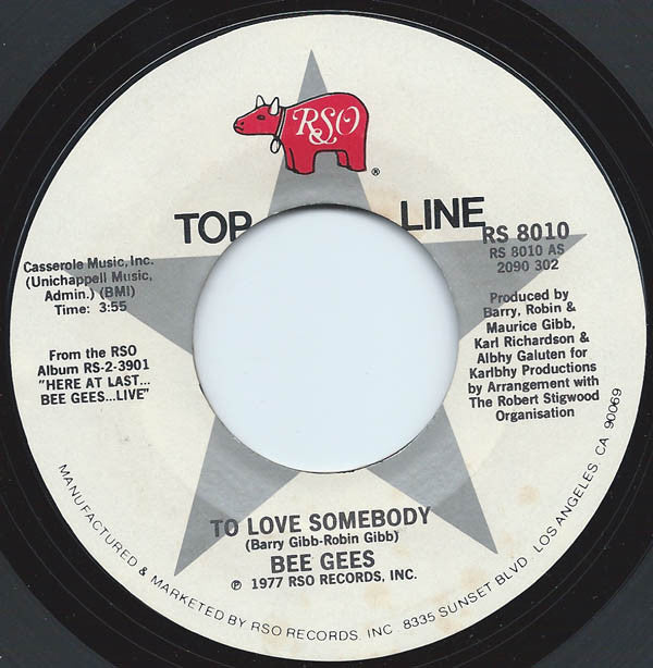 Bee Gees : To Love Somebody / How Can You Mend A Broken Heart (7", Single)