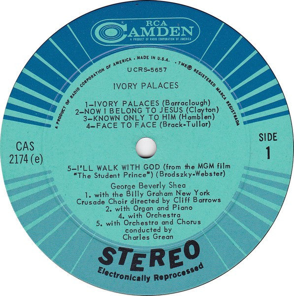 George Beverly Shea : Ivory Palaces (LP)