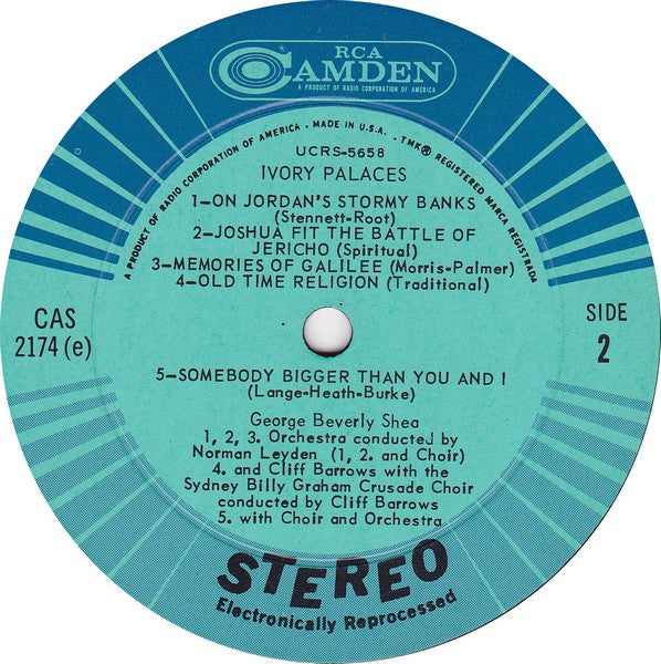 George Beverly Shea : Ivory Palaces (LP)