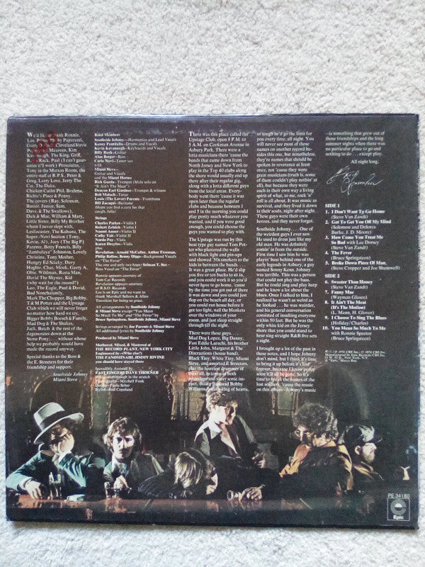 Southside Johnny & The Asbury Jukes : I Don't Want To Go Home (LP, Album, RE, San)