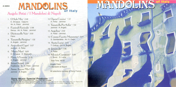 Angelo Petisi, I Mandolini Di Napoli : Mandolins Of Italy (CD)