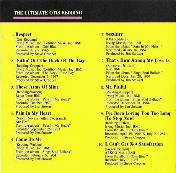 Otis Redding : The Ultimate Otis Redding (CD, Comp)