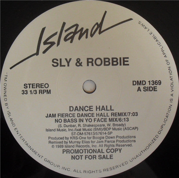 Sly & Robbie : Dance Hall (12", Promo)