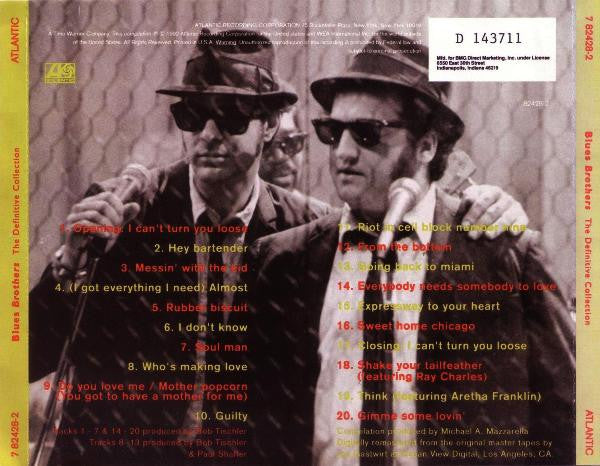 The Blues Brothers : The Definitive Collection (CD, Comp, Club, RM)