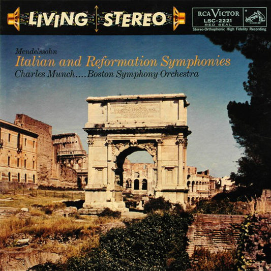 Felix Mendelssohn-Bartholdy / Charles Munch, Boston Symphony Orchestra : Italian And Reformation Symphonies (LP, Ind)