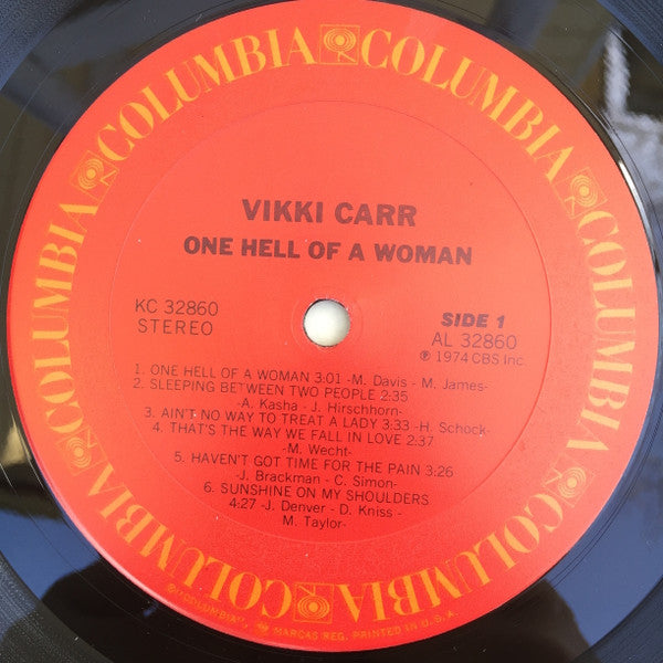 Vikki Carr : One Hell Of A Woman (LP, Album)