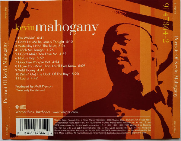 Kevin Mahogany : Portrait Of Kevin Mahogany (CD, Comp, Promo)