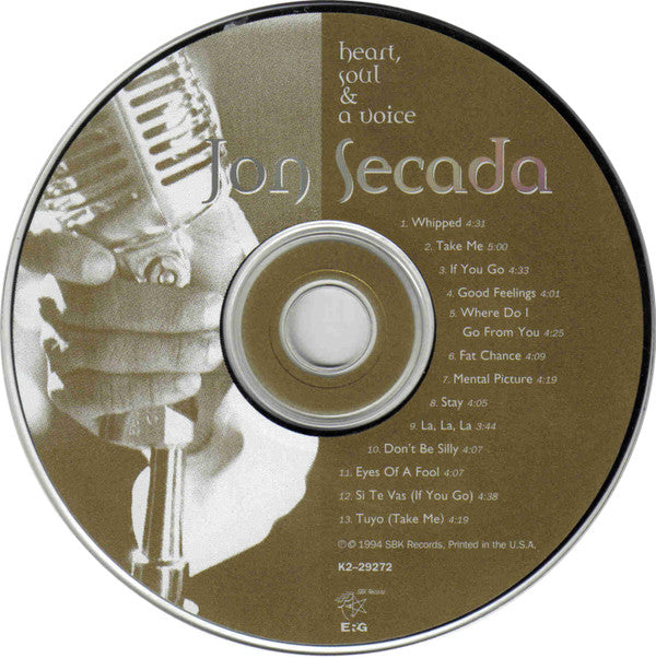 Jon Secada : Heart, Soul & A Voice (CD, Album)