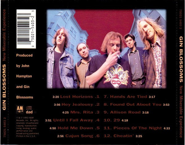 Gin Blossoms : New Miserable Experience (CD, Album, RE)