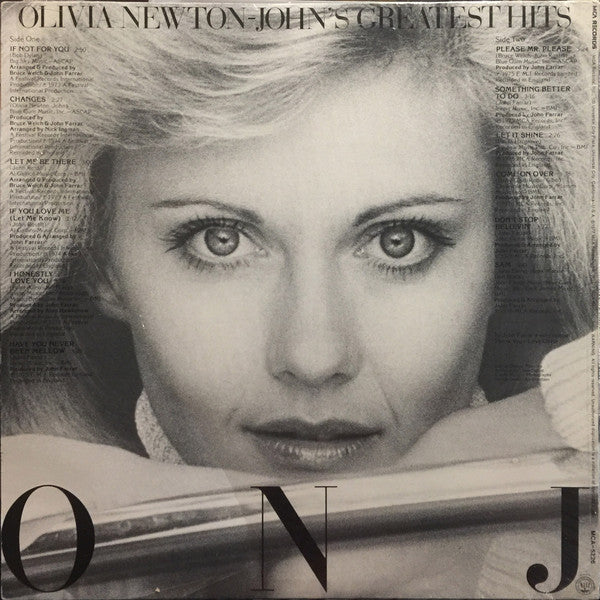 Olivia Newton-John : Olivia Newton-John's Greatest Hits:  O N J (LP, Comp, RE, Pin)