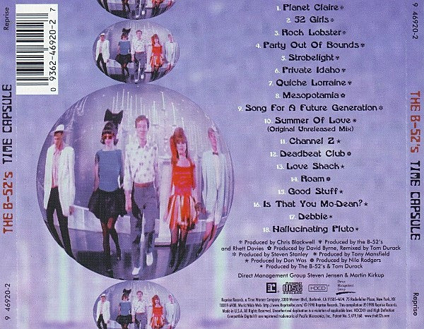 The B-52's : Time Capsule: Songs For A Future Generation (HDCD, Comp, Club)