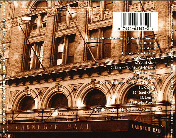 Stevie Ray Vaughan & Double Trouble : Live At Carnegie Hall (CD, Album)