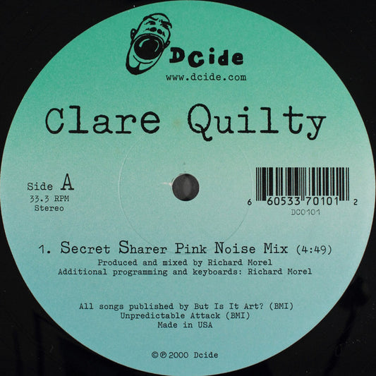 Clare Quilty : Secret Sharer / Roses (Pink Noise Mixes) (12")
