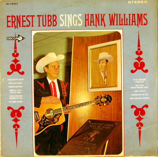 Ernest Tubb : Ernest Tubb Sings Hank Williams (LP, Album)