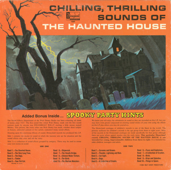 No Artist : Chilling, Thrilling Sounds Of The Haunted House (LP, Album)