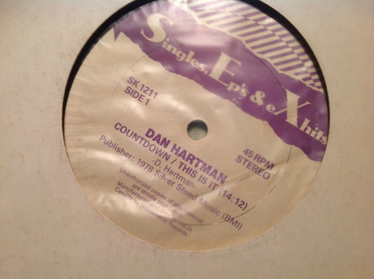 Dan Hartman : Countdown / This Is It (12")