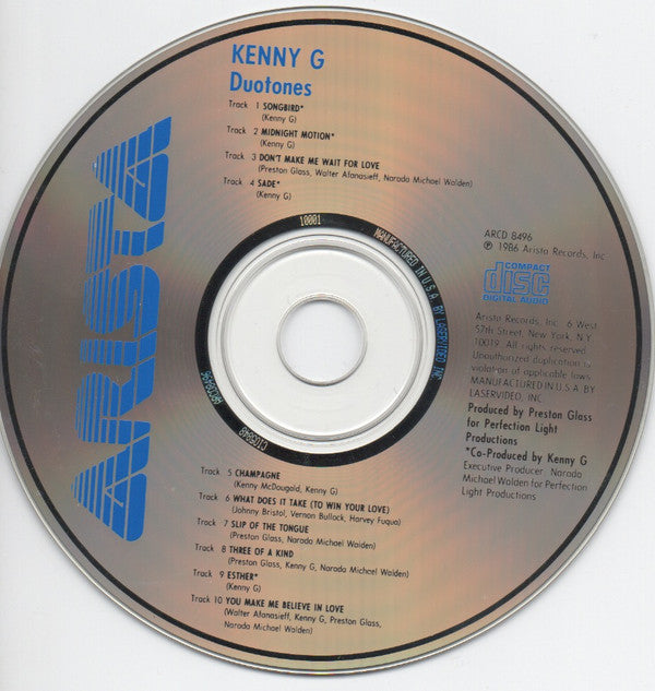 Kenny G (2) : Duotones (CD, Album)