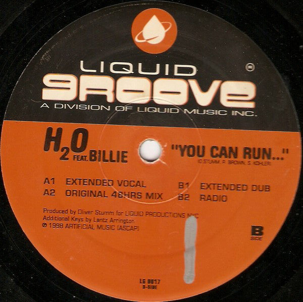 H2O Feat. Billie : You Can Run... (12")