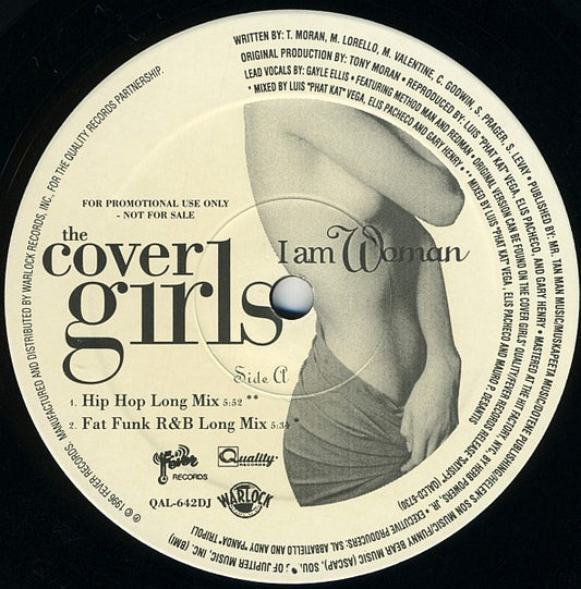 The Cover Girls : I Am Woman (12", Promo)