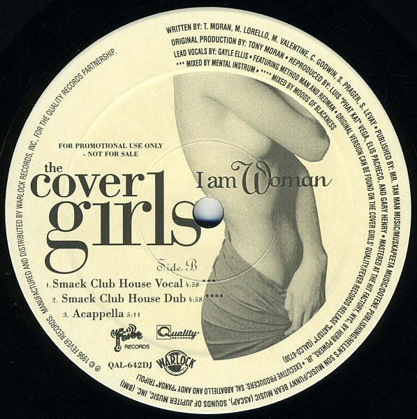 The Cover Girls : I Am Woman (12", Promo)