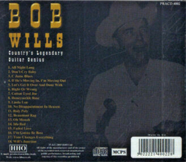 Bob Wills : Country's Legendary Guitar Genius (CD, Album, Comp, RE)