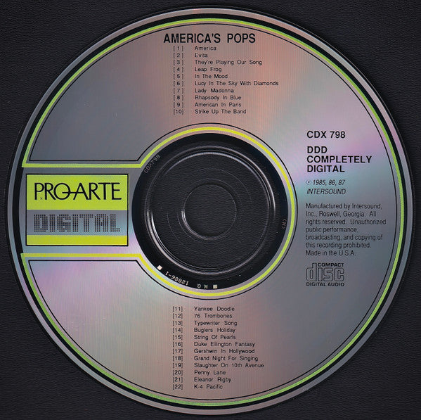 Various : America's Pops (CD, Comp)