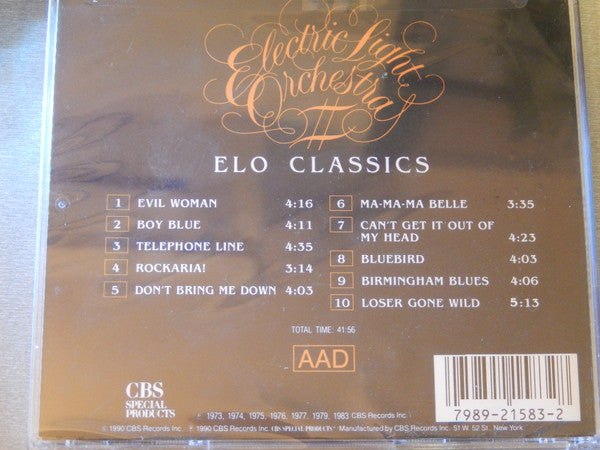 Electric Light Orchestra : ELO Classics (CD, Comp)