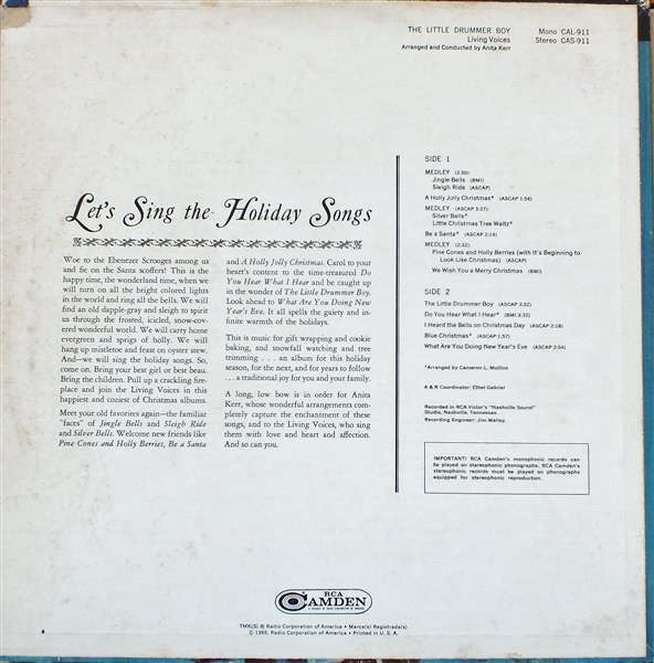 Living Voices : The Little Drummer Boy (LP, Album, RE, Ind)