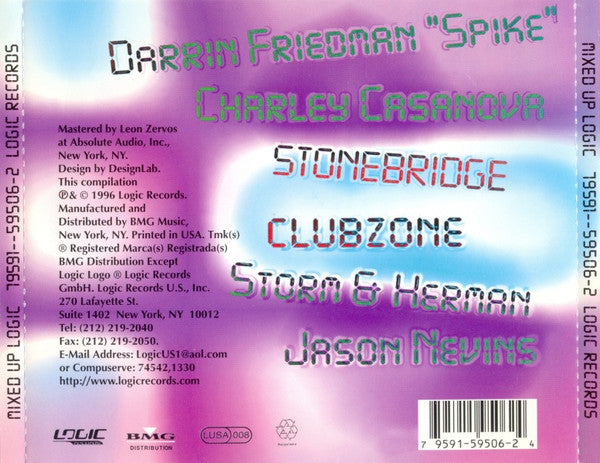 Glenn Friscia : Mixed Up Logic (CD, Comp, Mixed)