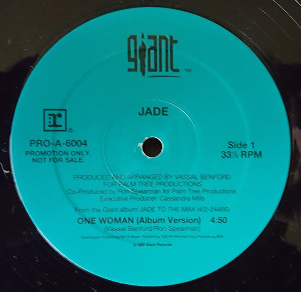 Jade (3) : One Woman (Vinyl, Promo)
