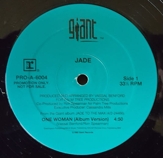 Jade (3) : One Woman (Vinyl, Promo)