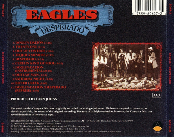 Eagles : Desperado (CD, Album, RE)