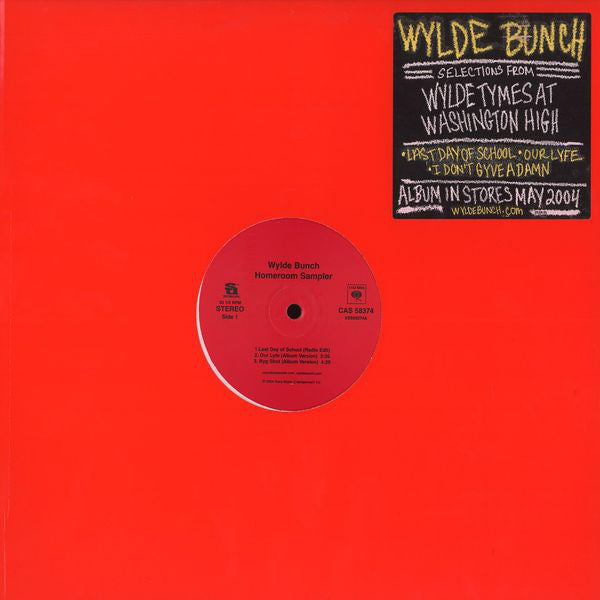 Wylde Bunch : Homeroom Sampler (12", Smplr)