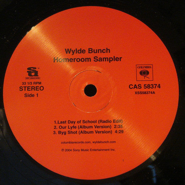 Wylde Bunch : Homeroom Sampler (12", Smplr)