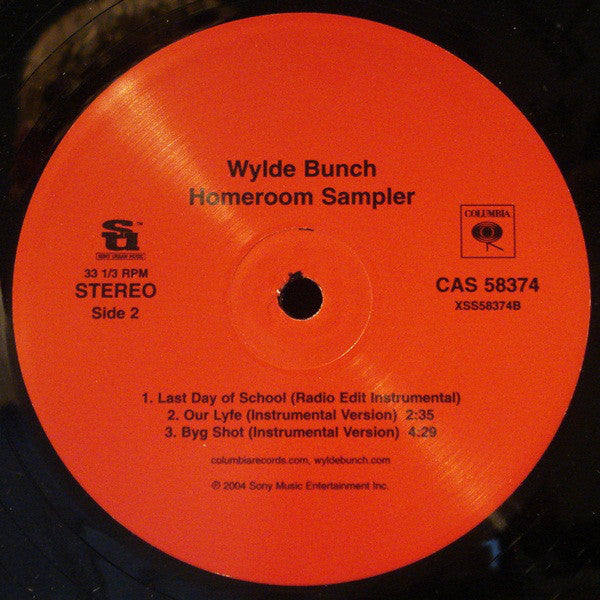 Wylde Bunch : Homeroom Sampler (12", Smplr)