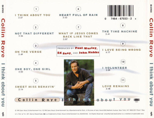 Collin Raye : I Think About You (CD, Album)
