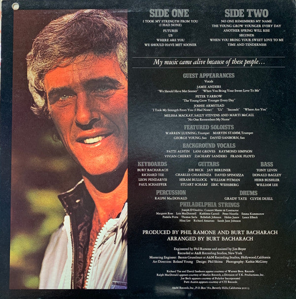 Burt Bacharach : Futures (LP, Album, Promo)