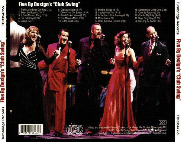 Five By Design : Club Swing (CD)