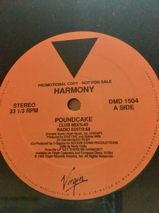 Harmony (3) : Poundcake (12", Promo)