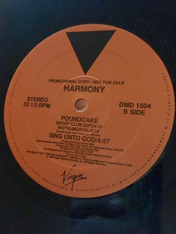 Harmony (3) : Poundcake (12", Promo)