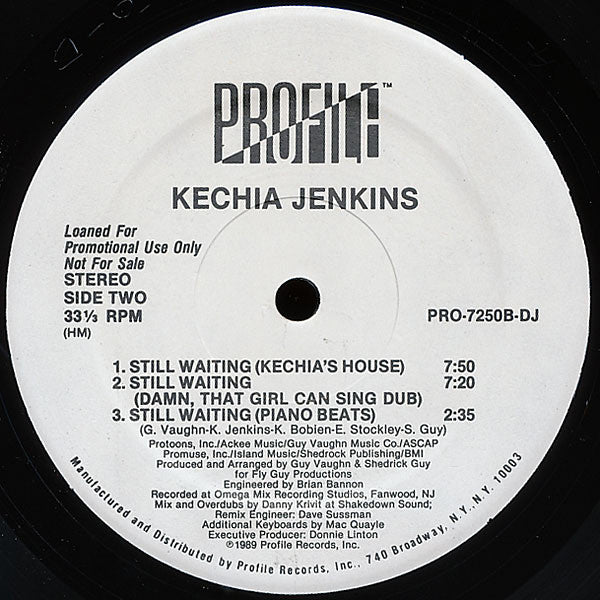 Kechia Jenkins : Still Waiting (12", Promo)