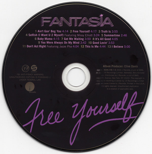 Fantasia (4) : Free Yourself (CD, Album, RE)