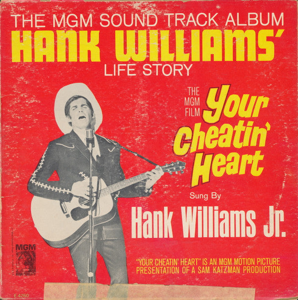 Hank Williams Jr. : Your Cheatin' Heart (Original Motion Picture Sound Track) (LP, Mono)