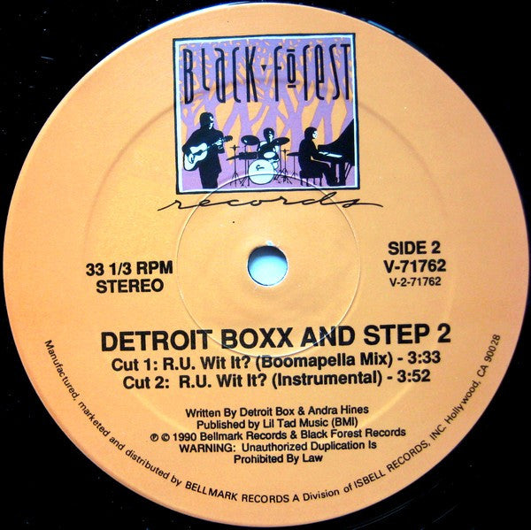 Detroit Boxx & Step 2 : R.U. Wit It? (12")