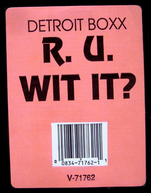 Detroit Boxx & Step 2 : R.U. Wit It? (12")