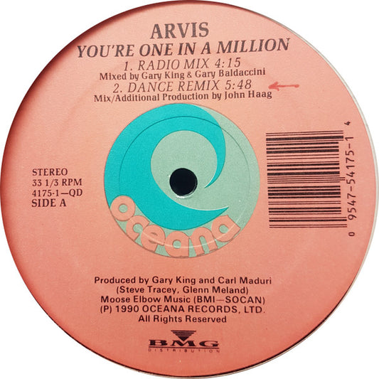 Arvis : You're One In A Million (12")