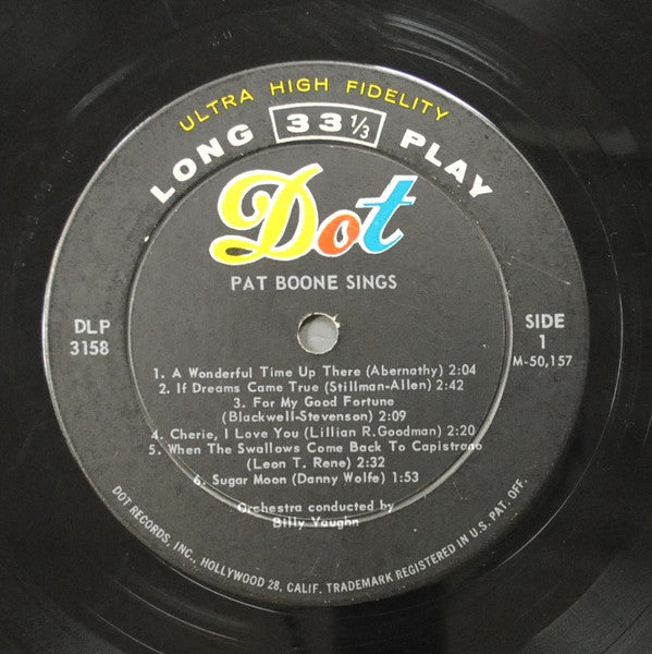 Pat Boone : Pat Boone Sings (LP, Comp)