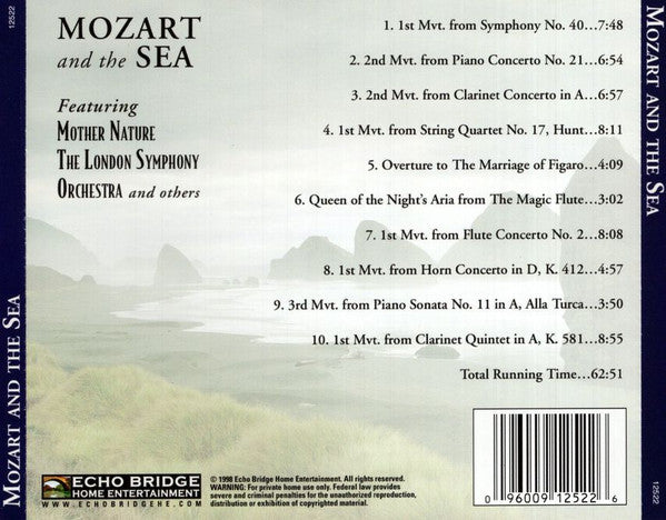 Mother Nature (3) And The London Symphony Orchestra : Mozart And The Sea (CD, Album, Comp)