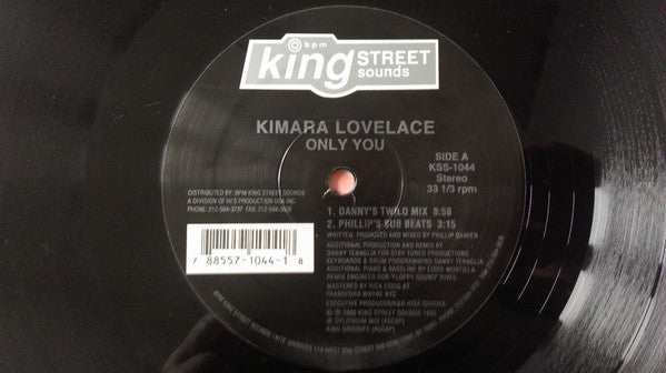 Kimara Lovelace : Only You (2x12")